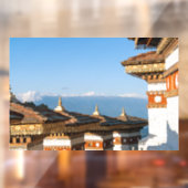 Sunset on Dochula Pass - Bhutan, Himalaya Fensteraufkleber (Blatt 2)