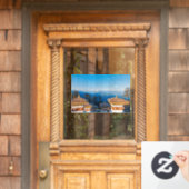 Sunset on Dochula Pass - Bhutan, Himalaya Fensteraufkleber (Haustür)