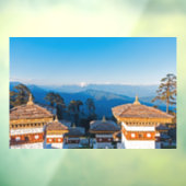 Sunset on Dochula Pass - Bhutan, Himalaya Fensteraufkleber (Blatt 3)