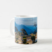 Sunset on Dochula Pass - Bhutan, Himalaya Kaffeetasse (Vorderseite Links)