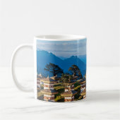 Sunset on Dochula Pass - Bhutan, Himalaya Kaffeetasse (Links)