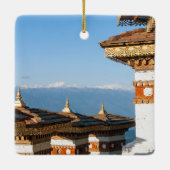 Sunset on Dochula Pass - Bhutan, Himalaya Keramikornament (Rückseite)