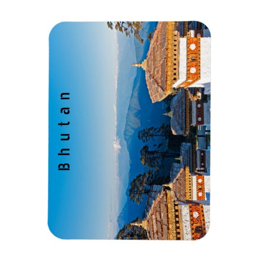 Sunset on Dochula Pass - Bhutan, Himalaya Magnet (Vertikal)