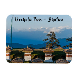 Sunset on Dochula Pass - Bhutan, Himalaya Magnet