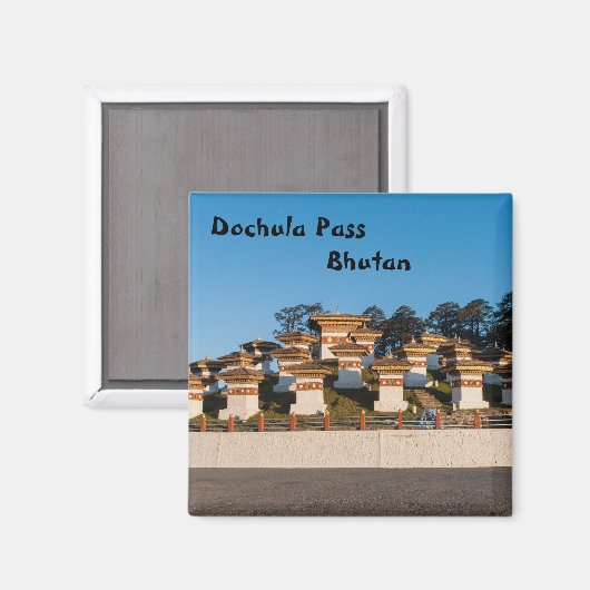 Sunset on Dochula Pass - Bhutan, Himalaya Magnet (Vorderseite/Rückseite)
