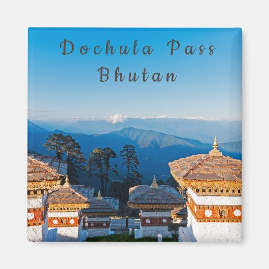 Sunset on Dochula Pass - Bhutan, Himalaya Magnet (Vorne)