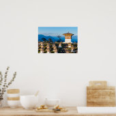 Sunset on Dochula Pass - Bhutan, Himalaya Poster (Küche)