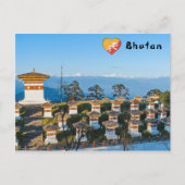 Sunset on Dochula Pass - Bhutan, Himalaya Postkarte (Vorderseite)