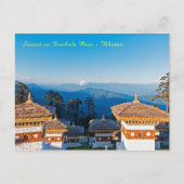 Sunset on Dochula Pass - Bhutan, Himalaya Postkarte (Vorderseite)