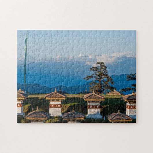 Sunset on Dochula Pass - Bhutan, Himalaya Puzzle (Horizontal)