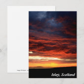 Sunset on Islay, Schottland-Karte (Vorne/Hinten)