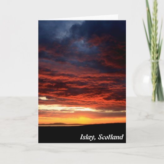 Sunset on Islay, Schottland Karte (Vorderseite)