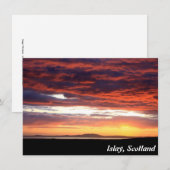 Sunset on Islay, Schottland-Karte (Vorne/Hinten)