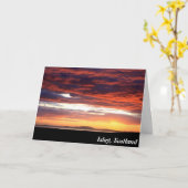 Sunset on Islay, Schottland Karte (Gelbe Blume)