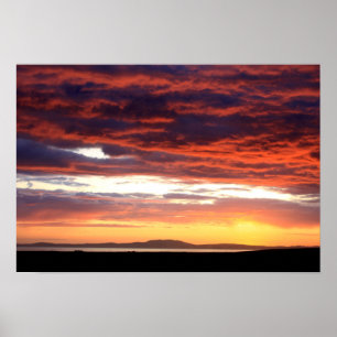 Sunset on Islay, Schottland Poster