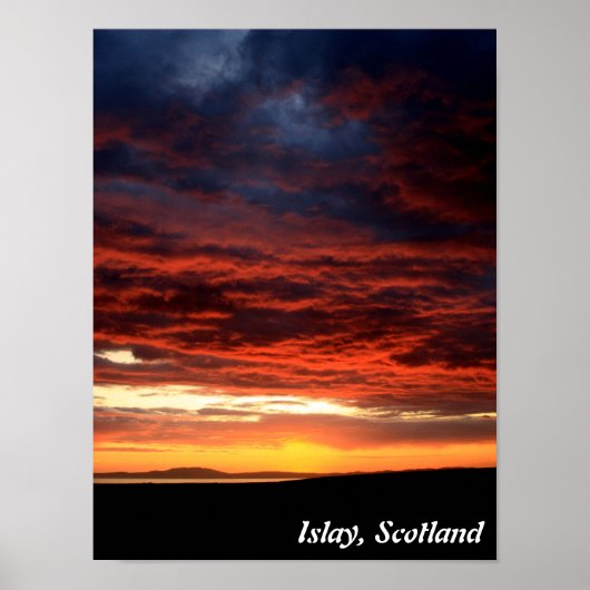 Sunset on Islay, Schottland Poster (Vorne)