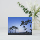 Sunset on Kahaluu Bay in Kona, Hawaii Postkarte (Stehend Vorderseite)