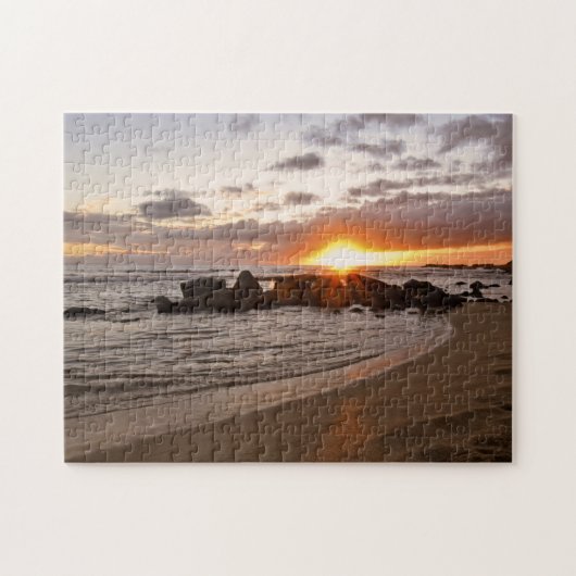 Sunset on Kauaii - Hawaii - 11x14 - 252 pc Puzzle (Horizontal)