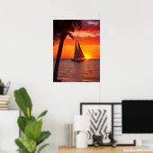 Sunset on Key West Digital Download verfügbar Poster (Heimbüro)