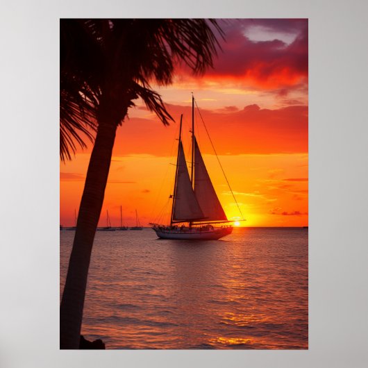 Sunset on Key West Digital Download verfügbar Poster (Vorne)