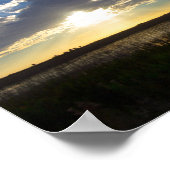 Sunset on Kissimmee Prairie Preserve, Florida Poster (Ecke)