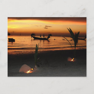 Sunset on Koh Tao Postkarte