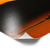 Sunset on Lake Bemidji Fotodruck (Ecke)