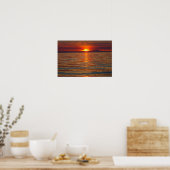 Sunset on Lake Michigan 4 Poster (Küche)
