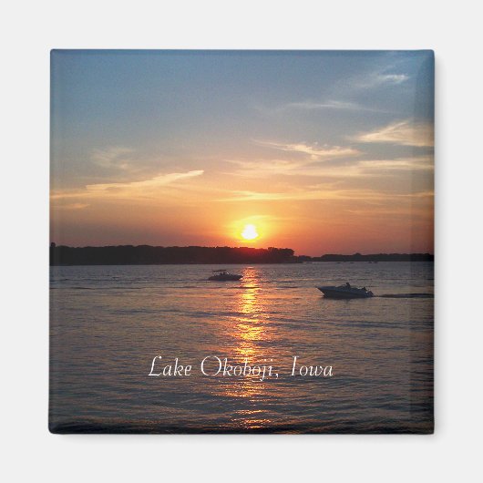 Sunset on Lake Okoboji, Iowa Magnet (Vorne)