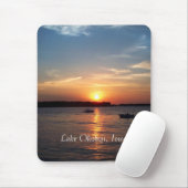 Sunset on Lake Okoboji, Iowa Mousepad (Mit Mouse)