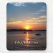 Sunset on Lake Okoboji, Iowa Mousepad (Vorne)