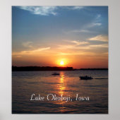 Sunset on Lake Okoboji, Iowa Poster (Vorne)