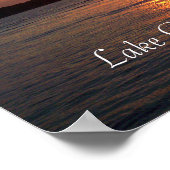 Sunset on Lake Okoboji, Iowa Poster (Ecke)