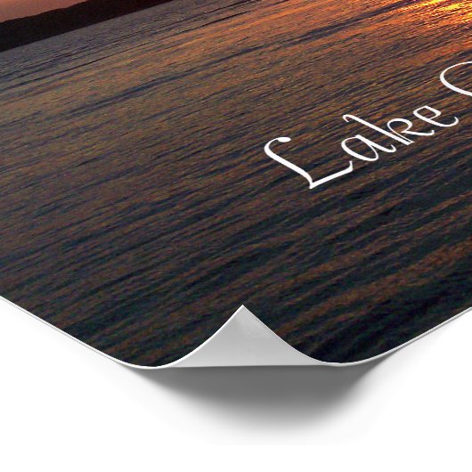 Sunset on Lake Okoboji, Iowa Poster (Ecke)