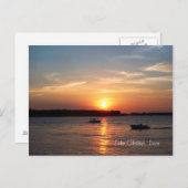 Sunset on Lake Okoboji, Iowa Postkarte (Vorne/Hinten)