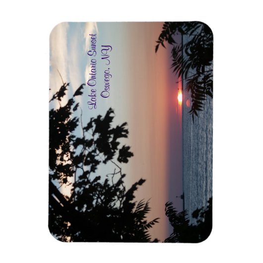 Sunset On Lake Ontario Magnet (Vertikal)