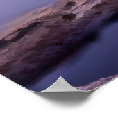 Sunset on Lake Tahoe Poster (Ecke)