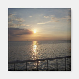 Sunset on Manila Bay, Philippinen - Beverly Goding Magnet