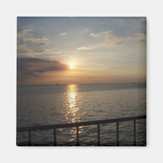 Sunset on Manila Bay, Philippinen - Beverly Goding Magnet