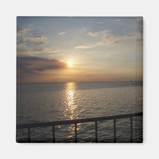 Sunset on Manila Bay, Philippinen - Beverly Goding Magnet (Vorne)