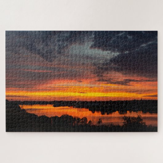 Sunset on Manistee Puzzle (Horizontal)