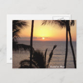 Sunset on Maui Postkarte (Vorne/Hinten)