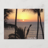 Sunset on Maui Postkarte (Vorderseite)