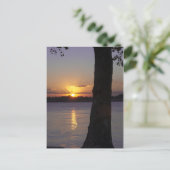 Sunset on Mississippi River Postkarte (Stehend Vorderseite)