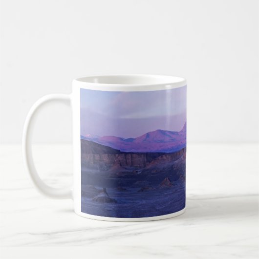 Sunset on Moon Valley - Chile Kaffeetasse (Links)