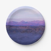 Sunset on Moon Valley - Chile Pappteller (Vorderseite)