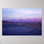 Sunset on Moon Valley - Chile Poster (Vorne)
