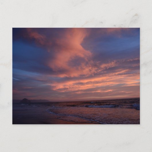 Sunset on Morro Strand Postkarte (Vorderseite)