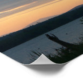 Sunset on Mount Kathadin, Maine Poster (Ecke)