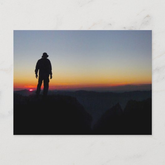 Sunset on Mt Whitney - John Muir Trail Postkarte (Vorderseite)